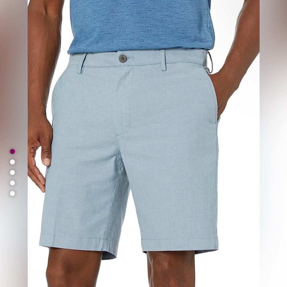 NWT Amazon Essentials Men’s slim 9” lightweight Comfort Stretch Oxford Short